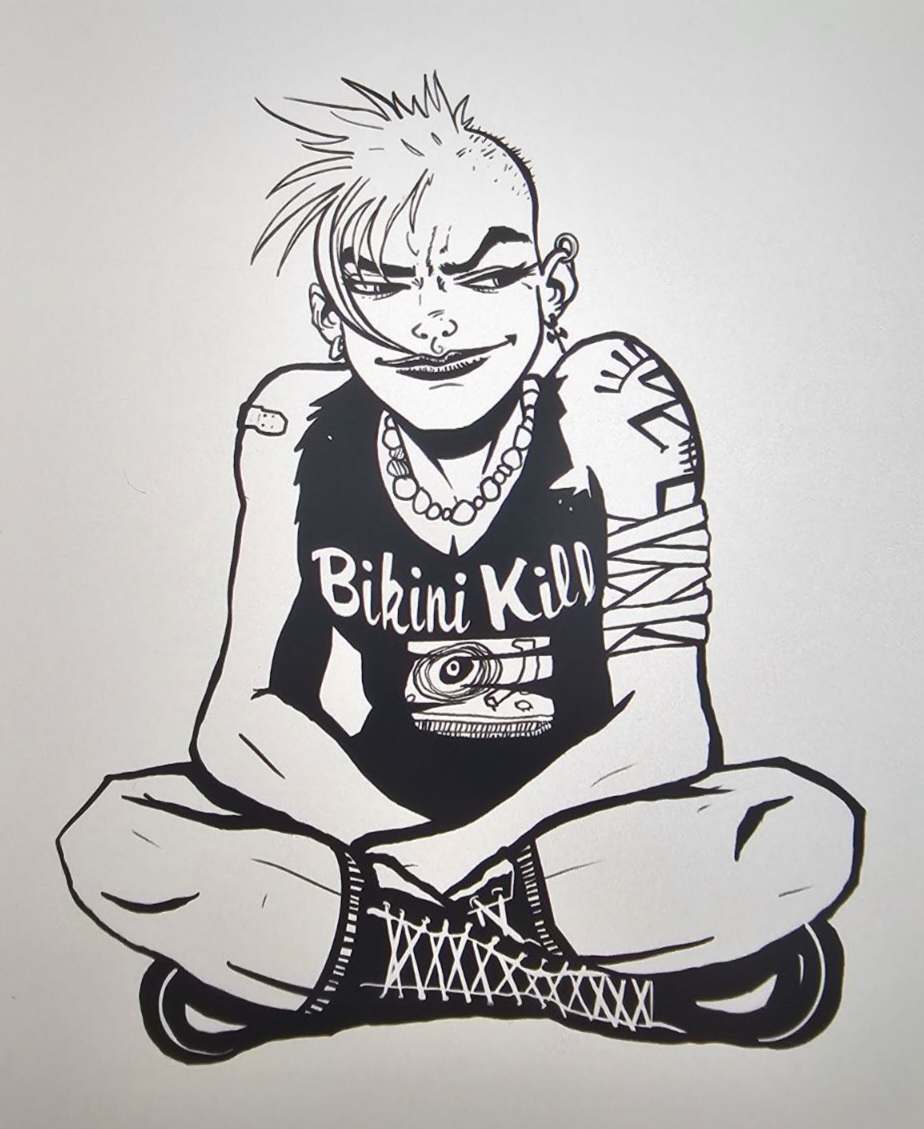 image of Tank Girl, drawn by Isa N-H